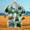 Joycorners Tractors Tropical Plants All Over Printed 3D Hawaiian Shirt