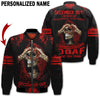 Joycorners Custom Name December Guy Praying Skeleton All Over Printed 3D Shirts