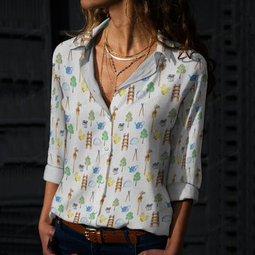 Joycorners Garden Tools Art Casual Shirt