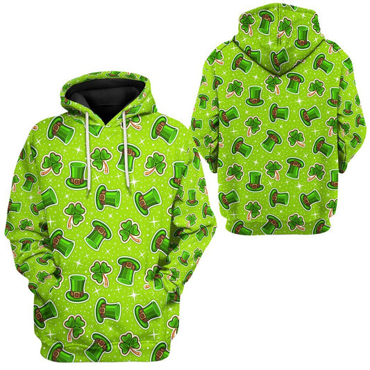 Joycorners St Patrick Pattern 3D Hoodie