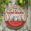 Joycorners Goat Live Like Someone Left The Gate Open Custom Happy Halloween Wooden Sign