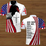 God Says You Are Unique Special Lovely Precious Strong Chosen Jesus Under American Flag 3d Jersey All Over Print Shirt 3d