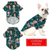 Joycorners Personalized Photos Tropical Plants green All Over Printed 3D Dog Hawaiian shirt