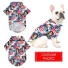 Joycorners Personalized Photos United States Patriot All Over Printed 3D Dog Hawaiian shirt