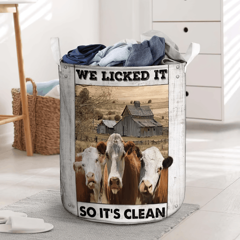 Joycorners Hereford Cow Laundry Basket
