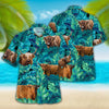 Joycorners Highland Tropical Hawaiian Palm Leaves All Over Printed 3D Hawaiian Shirt