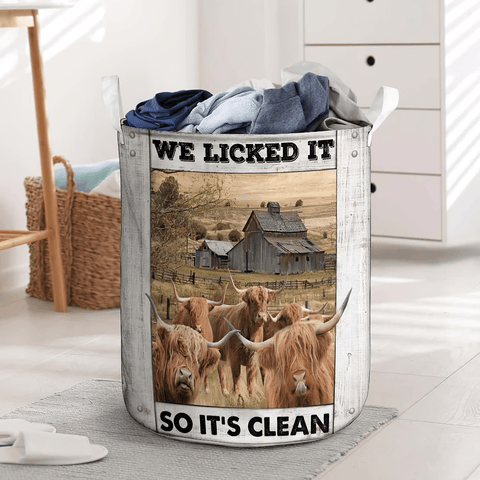 Joycorners Highland Cow Laundry Basket