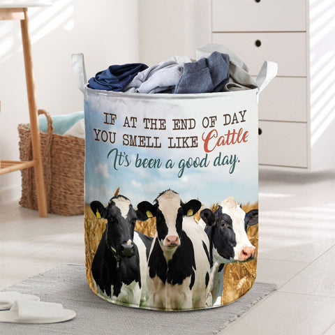 Joycorners Holstein - It's Been A Good Day Laundry Basket