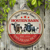 Joycorners Holstein Live Like Someone Left The Gate Open Custom Happy Halloween Wooden Sign