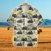 Joycorners Tractors Tropical Land All Over Printed 3D Hawaiian Shirt