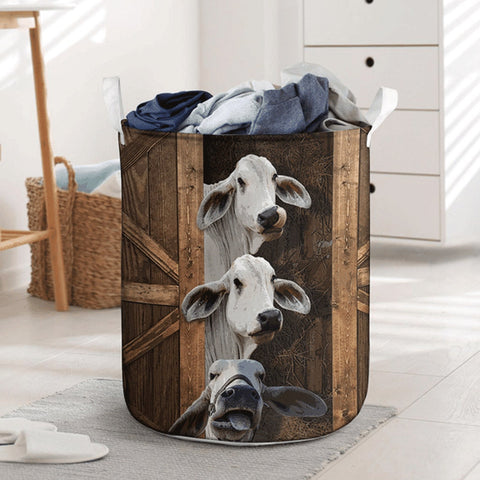 Joycorners Brahman Cattle Lover Laundry Basket