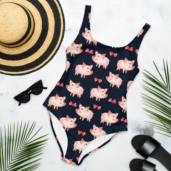 Joycorners Pig All Over Printed 3D Bathing Suit