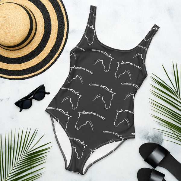 Joycorners Horse Pattern All Over Printed 3D Bathing Suit