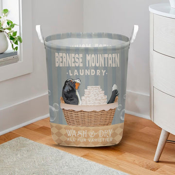 Joycorners Bernese Mountain Dog Wash & Dry Laundry Basket