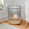 Joycorners Vizsla Dog Wash & Dry Laundry Basket