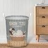 Joycorners Shih Tzu Dog Wash & Dry Laundry Basket