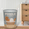 Joycorners Poodle Dog Wash & Dry Laundry Basket