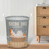 Joycorners Shiba Inu Dog Wash & Dry Laundry Basket