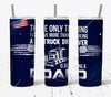 Joycorners The Only Thing I Love More Than Being A Trucker Is Being A Dad Skinny Tumbler