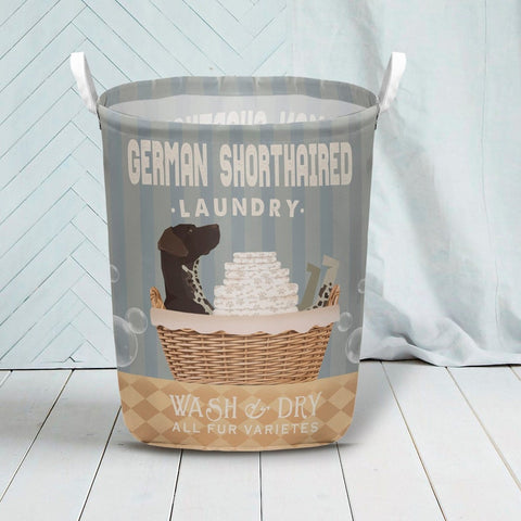 Joycorners German Shorthair Pointer Dog Wash & Dry Laundry Basket