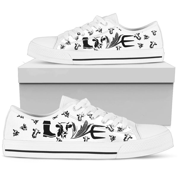 Joycorners Cow Lovers Low Top Shoes