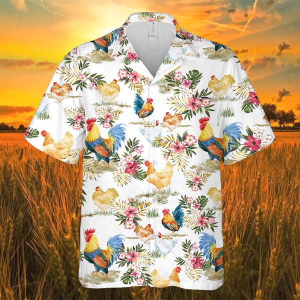 Joycorners Chicken Hawaiian Shirt