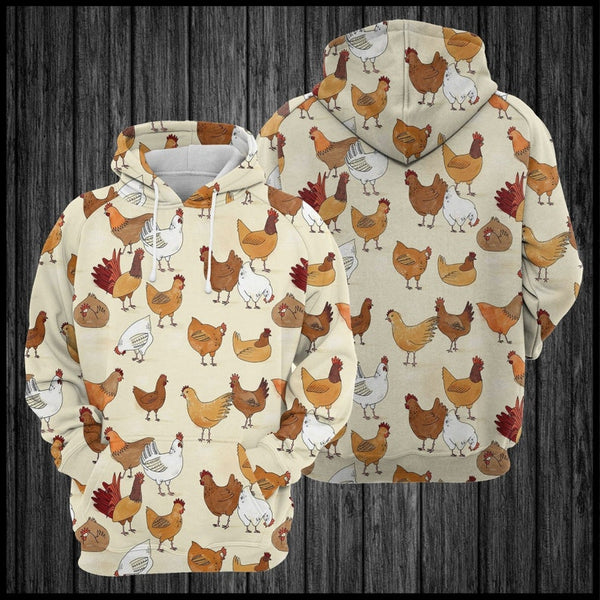 Joycorners Chicken Family 3D Shirt