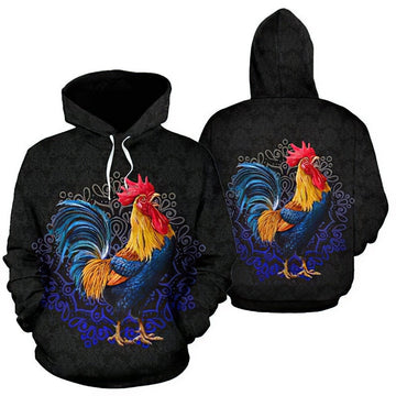 Joycorners Chicken Blue Mandala Style 3D Shirt