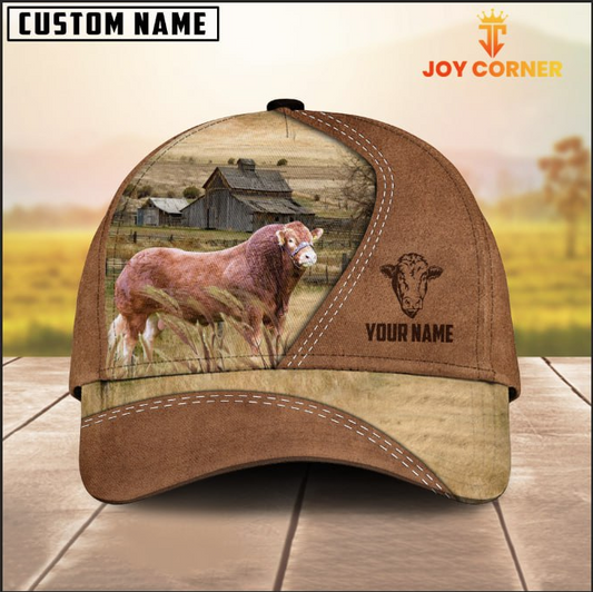 Joycorners Custom Name Cow For Anthony Light Brown Cap