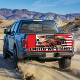 Joycorners United We Stand Freedom Convoy All Over Printed 3D Truck Tailgate Decal