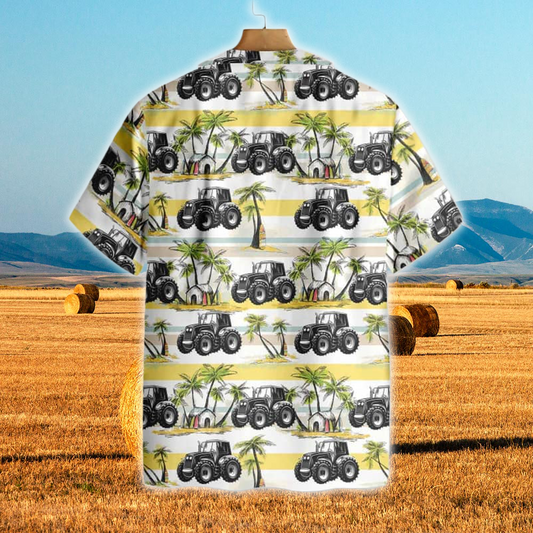 Joycorners Tractors Tropical Land All Over Printed 3D Hawaiian Shirt