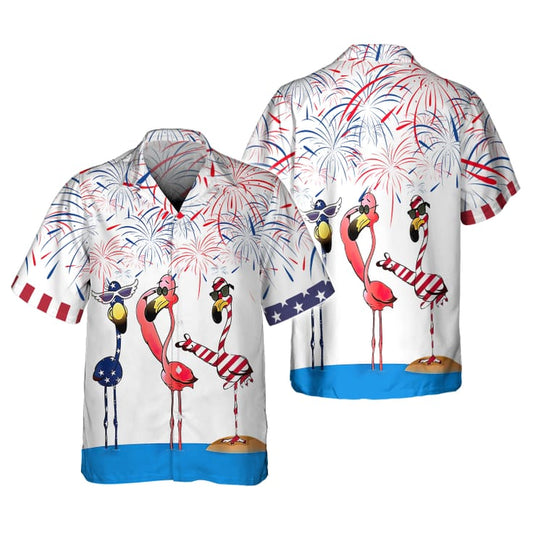 Joycorners Independence Day Eagle Flamingos All Over Printed 3D Shirts