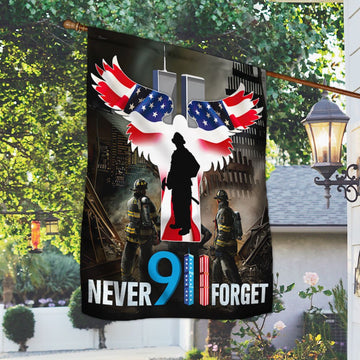 Joycorners 911 Patriot Day Firefighter Flag September 11 Attacks Never Forget 9/11 All Printed 3D Flag