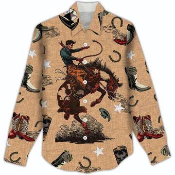 Joycorners Cowboy And Horse All Over Printed 3D Casual Shirt