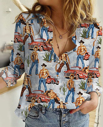 Joycorners Western Cowboy Awesome All Over Printed 3D Casual Shirt
