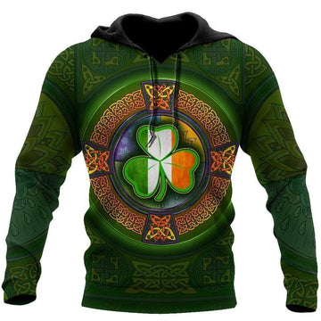 St Patrick Day Round Irish Unisex 3D Hoodie All Over Print