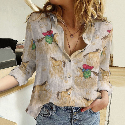 Joycorners Horse Collection All Printed 3D Casual Shirt