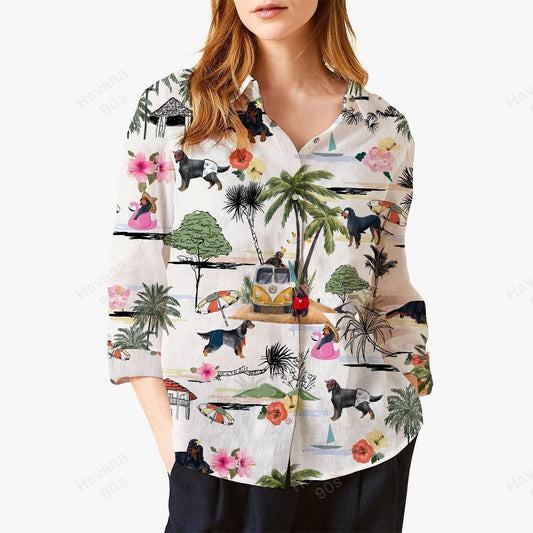 Joycorners GORDON SETTER HAWAII BEACH RETRO All Printed 3D Casual Shirt