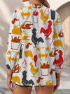 Joycorners Chicken Yellow Casual V Neckline Half Sleeve Blouses