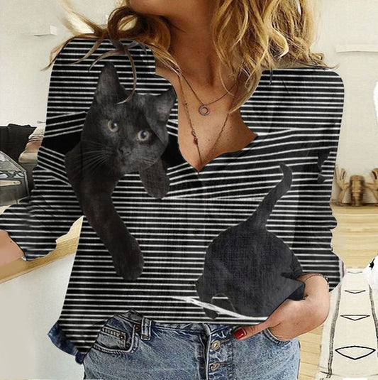 Joycorners Unique Cat Casual Shirt 22