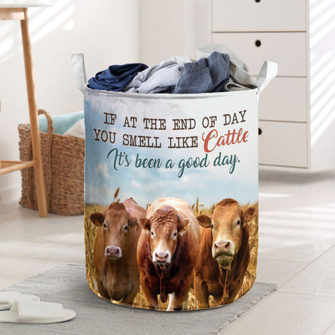 Joycorners Limousin - It's Been A Good Day Laundry Basket