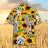 Joycorners Sunflower Llama All Printed 3D Hawaiian Shirt