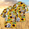 Joycorners Sunflower Llama All Printed 3D Hawaiian Shirt