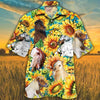 Joycorners Sunflower Miniature Horse All Printed 3D Hawaiian Shirt