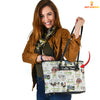 Joycorners Farm Personalized Name Leather Tote Bag - Mother's Day Gift
