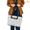 Joycorners Chicken Pattern Personalized Name Leather Tote Bag - Mother's Day Gift