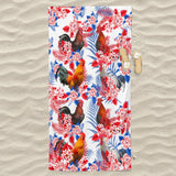 Chicken Hawaiian Inspiration Beach Towel