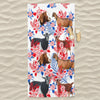 Nubian Goat Hawaiian Inspiration Beach Towel