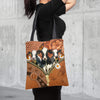 Joycorners Holstein Daisy Flower and Butterfly All Over Printed 3D Tote Bag