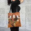 Joycorners Simmental Daisy Flower and Butterfly All Over Printed 3D Tote Bag